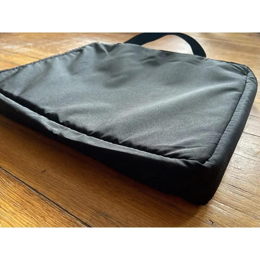 BROOKSTONE Black Nylon Padded Laptop Bag sz OS